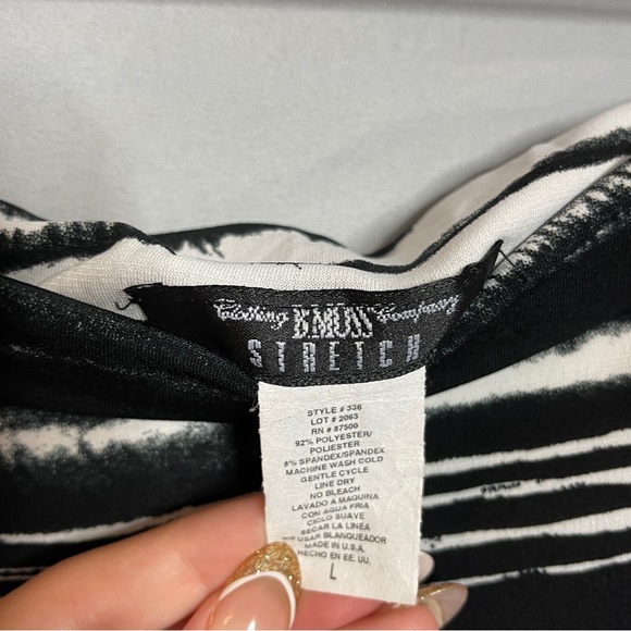 B. Moss Company Black and White Strapless Dress - Picture 6 of 7